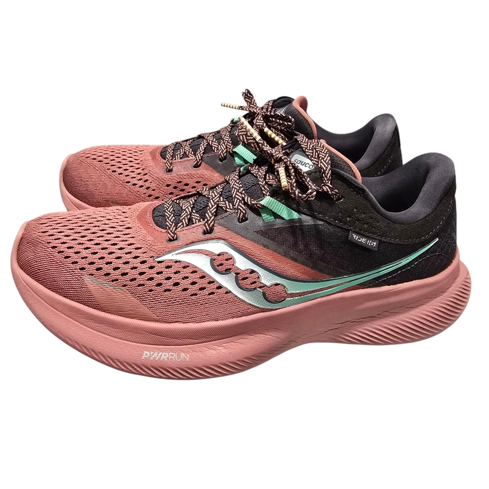 Saucony S10830-27 Women's Ride 16 Sneakers, Soot/Basalt Size 9